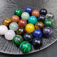 Natural Stone Decoration, Round, polished, different styles for choice, more colors for choice, 16mm, 2PCs/Bag, Sold By Bag