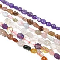 Mixed Gemstone Beads, Natural Stone, irregular, polished, DIY, more colors for choice, nickel, lead & cadmium free, 8-12mm, Sold By Strand