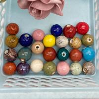 Porcelain Jewelry Beads, Round, DIY, more colors for choice, nickel, lead & cadmium free, 18mm, Sold By PC