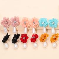 Plastic Drop Earring, plated, fashion jewelry & for woman, more colors for choice, 56x28mm, Sold By Pair
