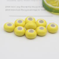 Porcelain Large Hole Bead Round DIY Sold By PC