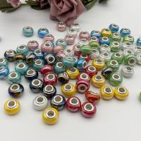 European porcelæn perler, Runde, du kan DIY, flere farver til valg, 14x15mm, Solgt af PC