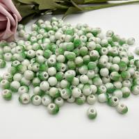 Porcelain Jewelry Beads Round DIY 6mm Sold By PC