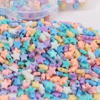 Opaque Acrylic Beads Star DIY mixed colors Sold By Bag