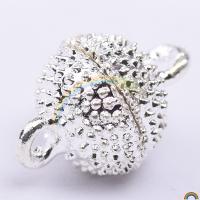 Zinc Alloy Magnetic Clasp plated DIY silver color Sold By Bag