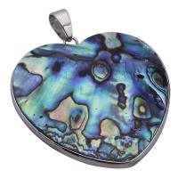 Natural Abalone Shell Pendants mixed colors 35mm Sold By PC