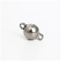 Tibetan Style Magnetic Clasp, plated, DIY, silver color, 10mm, Sold By PC