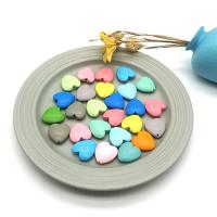 Drvene perle, Drvo, Srce, možete DIY, više boja za izbor, 25mm, 50računala/Torba, Prodano By Torba