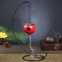Porcelain Hanging Incense Burner plated for home and office & durable red Sold By PC