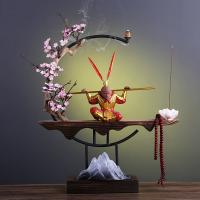 Backflow Incense Burner, Porcelain, plated, for home and office & durable & with LED light & different styles for choice, more colors for choice, 505x405x85mm, Sold By PC