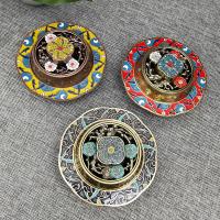 Brass Incense Burner, plated, for home and office & durable, more colors for choice, 60x105mm, Sold By PC