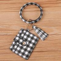 Bag Purse Charms Keyrings Keychains, Tibetan Style, with PU Leather, for woman, more colors for choice, nickel, lead & cadmium free, 11.5*10.5cmuff0c25cm, Sold By PC