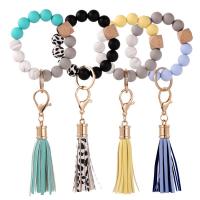 Bag Purse Charms Keyrings Keychains, Tibetan Style, with PU Leather, for woman, more colors for choice, nickel, lead & cadmium free, 85x205mm, Sold By PC
