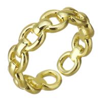 Brass Finger Ring gold color plated hollow 5mm US Ring Sold By PC