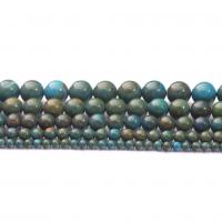 Gemstone Jewelry Beads Natural Stone Round polished DIY blue Sold By Strand