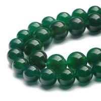 Perline in agata verde naturale, Cerchio, lucido, DIY & formato differente per scelta, verde, Venduto da filo
