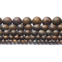 Bronzit Stein Perlen, rund, poliert, DIY & verschiedene Größen vorhanden, verkauft von Strang