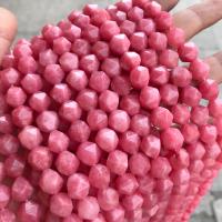 Rodonit perle, faceted, roze, Prodano Per 38 cm Strand
