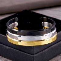 Titanium Steel Bracelet & Bangle, for man, more colors for choice, 55x6mm, Sold By PC