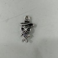 Tibetan Style Skull Pendants, plated, Halloween Jewelry Gift & different styles for choice, more colors for choice, nickel, lead & cadmium free, 8-12mm, Sold By KG