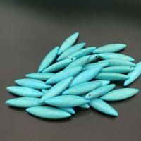 Turquoise Pendant, Stone Powder, polished, DIY & different size for choice, more colors for choice, 50PCs/Bag, Sold By Bag