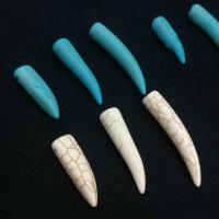 Turquoise Pendant, Stone Powder, polished, DIY & different size for choice, more colors for choice, 10PCs/Bag, Sold By Bag