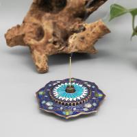 Tibetan Style Incense Seat, plated, for home and office & durable, more colors for choice, 100mm, Sold By PC
