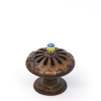 Traditional Ceramic Inserted Burner Incense Seat, Porcelain, plated, for home and office & durable, 78x80mm, Sold By PC