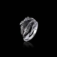 Zink Alloy Cuff finger ring, Claw, plated, Justerbar & för människan, Säljs av PC