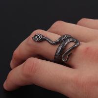 Zinc Alloy Manchet Finger Ring, Slang, plated, Verstelbare & voor de mens, meer kleuren voor de keuze, Verkocht door PC