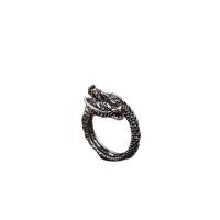 Tibetan Style Cuff Finger Ring, Dragon, plated, Adjustable & for man, Sold By PC