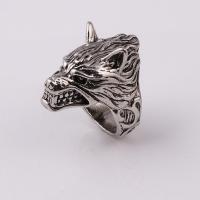 Zinc Alloy Finger Ring Wolf plated & for man Sold By PC