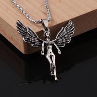 Zinc Alloy Sweater Chain Necklace Angel plated Length Approx 25.5 Inch Sold By PC