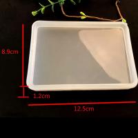 DIY Epoxy Mold Set, Silicone, Rectangle, plated, durable, clear, 125x89x12mm, Sold By PC