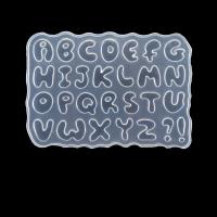 DIY Epoxy Mold Set Silicone Alphabet Letter Shaped Bakeware for Chocolate Candy and Gummy Mold plated durable clear Sold By PC