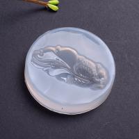 DIY Epoxy Mold Set Silicone Round Goldfish Shaped for DIY Pendants plated durable clear Sold By PC