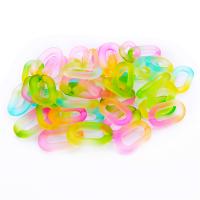 Acrylic Linking Ring, DIY, more colors for choice, 16x27mm, 10PCs/Bag, Sold By Bag