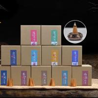 Sandalwood Backflow Incense, plated, for home and office & durable & Different Fragrances For Choice, 77x77mm, Sold By Box