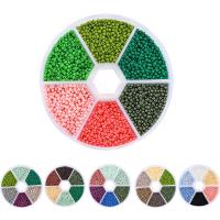Rainbow Glass Seed Beads, DIY, more colors for choice, 78x78x23mm, Sold By Set