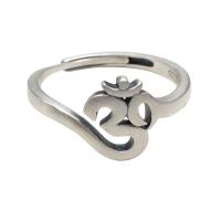 925er Sterling Silber Open -Finger-Ring, Modeschmuck & für Frau, Silberfarbe, frei von Nickel, Blei & Kadmium, 10x11mm, verkauft von PC