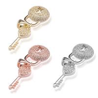 Zinc Alloy Pendants plated micro pave cubic zirconia Sold By PC
