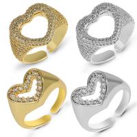 Cubic Zirconia Micro Pave Brass Ring plated with cubic zirconia Sold By PC