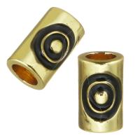 Brass Beads, plated, fashion jewelry & for woman, gold, nickel, lead & cadmium free, 6x9x6mm, Hole:Approx 3mm, 20PCs/PC, Sold By PC