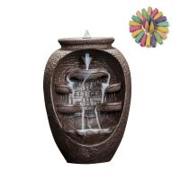 Backflow Incense Burner, Porcelain, plated, for home and office & durable, 110x105x165mm, Sold By PC
