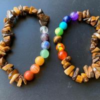 Quartz Bracelets with Natural Stone & Tiger Eye 190mm Sold By PC
