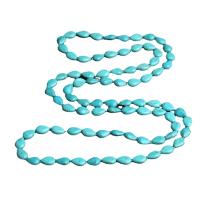 Fashion Turquoise Necklace polished blue Length 52 cm Sold By PC