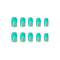 Plastic Nail Decal, different designs for choice, more colors for choice, 117x68x12mm, 24PCs/Box, Sold By Box