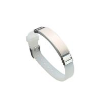 Stainless Steel Jewelry Bracelet with Silicone plated fashion jewelry & Unisex & luminated white Sold By PC