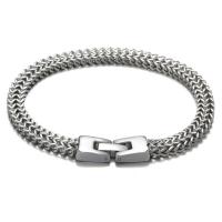 Titanium Steel Bracelet, silver color, 6mm, Length:21 cm, Sold By PC