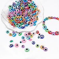 Resin Evil Eye Beads, DIY, more colors for choice, 1000PCs/Bag, Sold By Bag